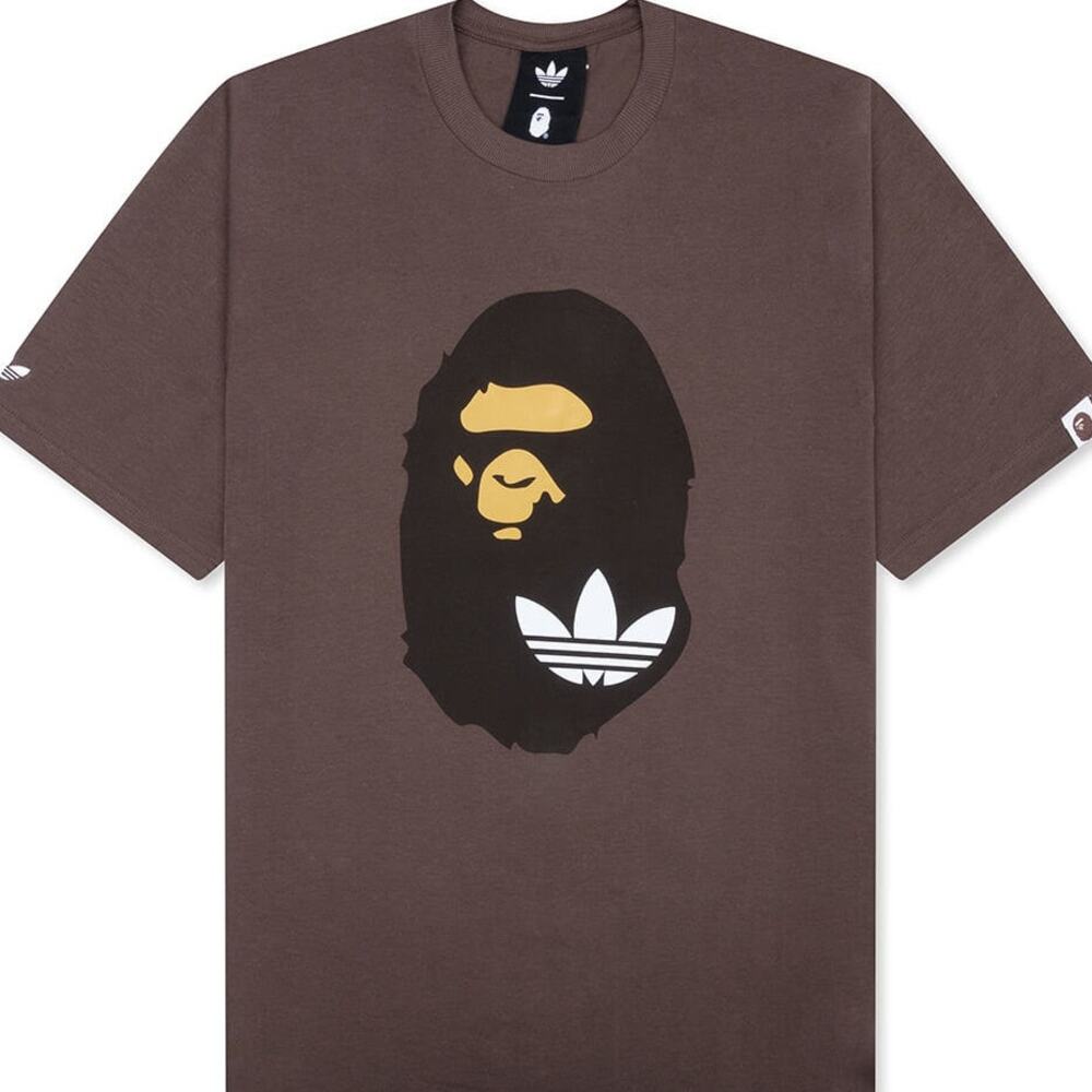 Size XXL • adidas x BAPE S/S Tee • Earth Strata • Brown • Cross-Posted • Firm